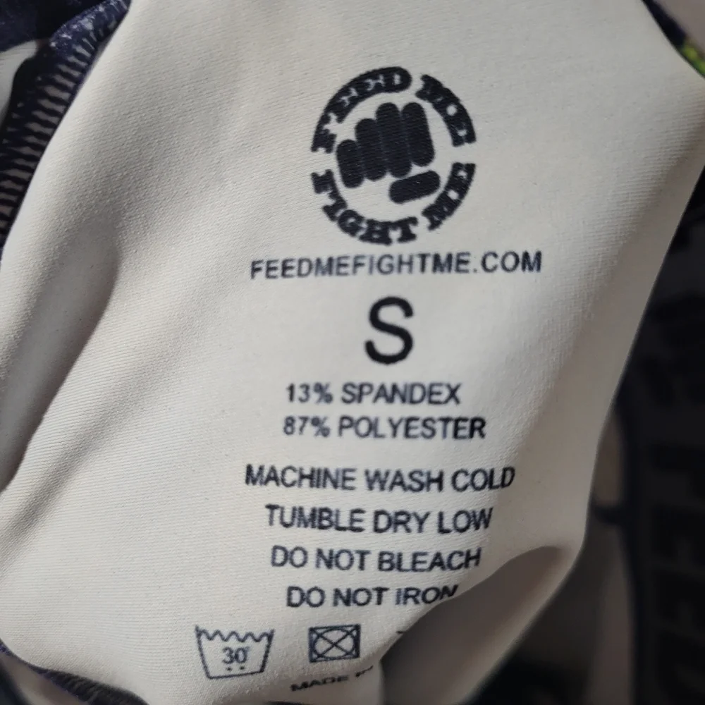Feed Me Fight Me Men's Athletic Gym Shorts fast food  Size s
